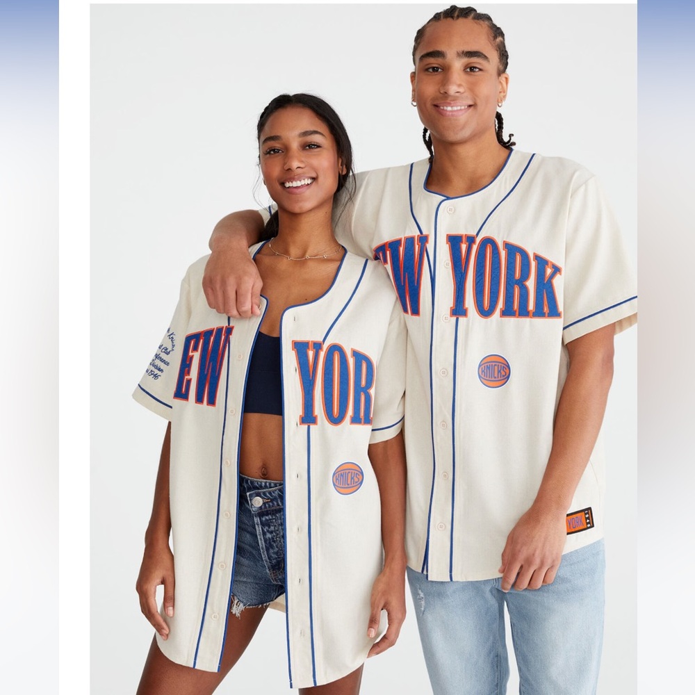 Cream Canvas New York Knicks Jersey